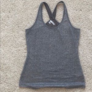 2 sparkly silver tank tops